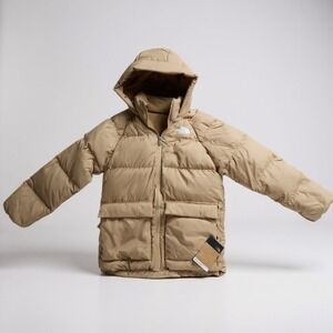 NWT The North Face Teen North Down Parka Puffer Khaki Stone Sz M 10 $170 retail